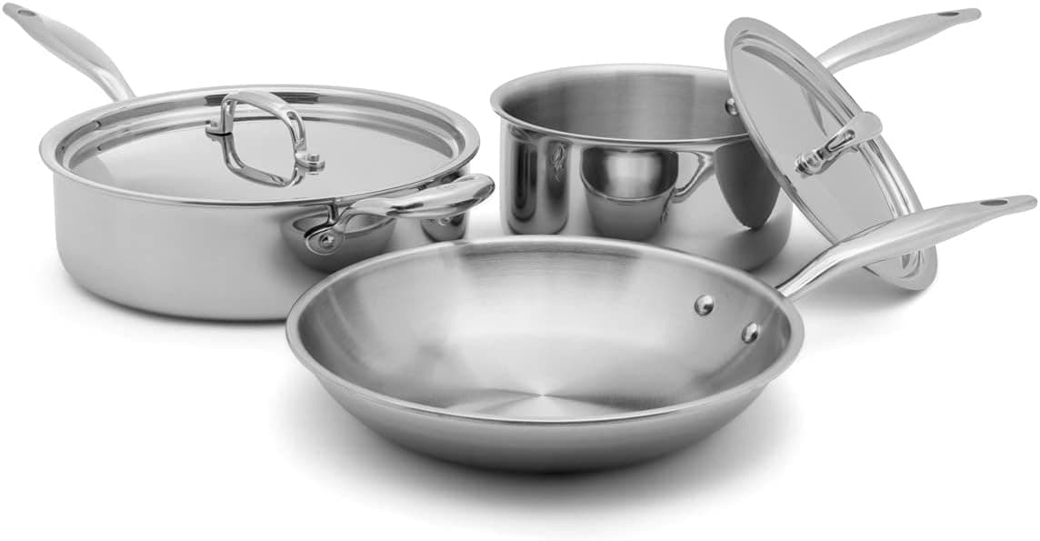 Heritage Steel 5 Piece Essentials Cookware Set | Made in USA