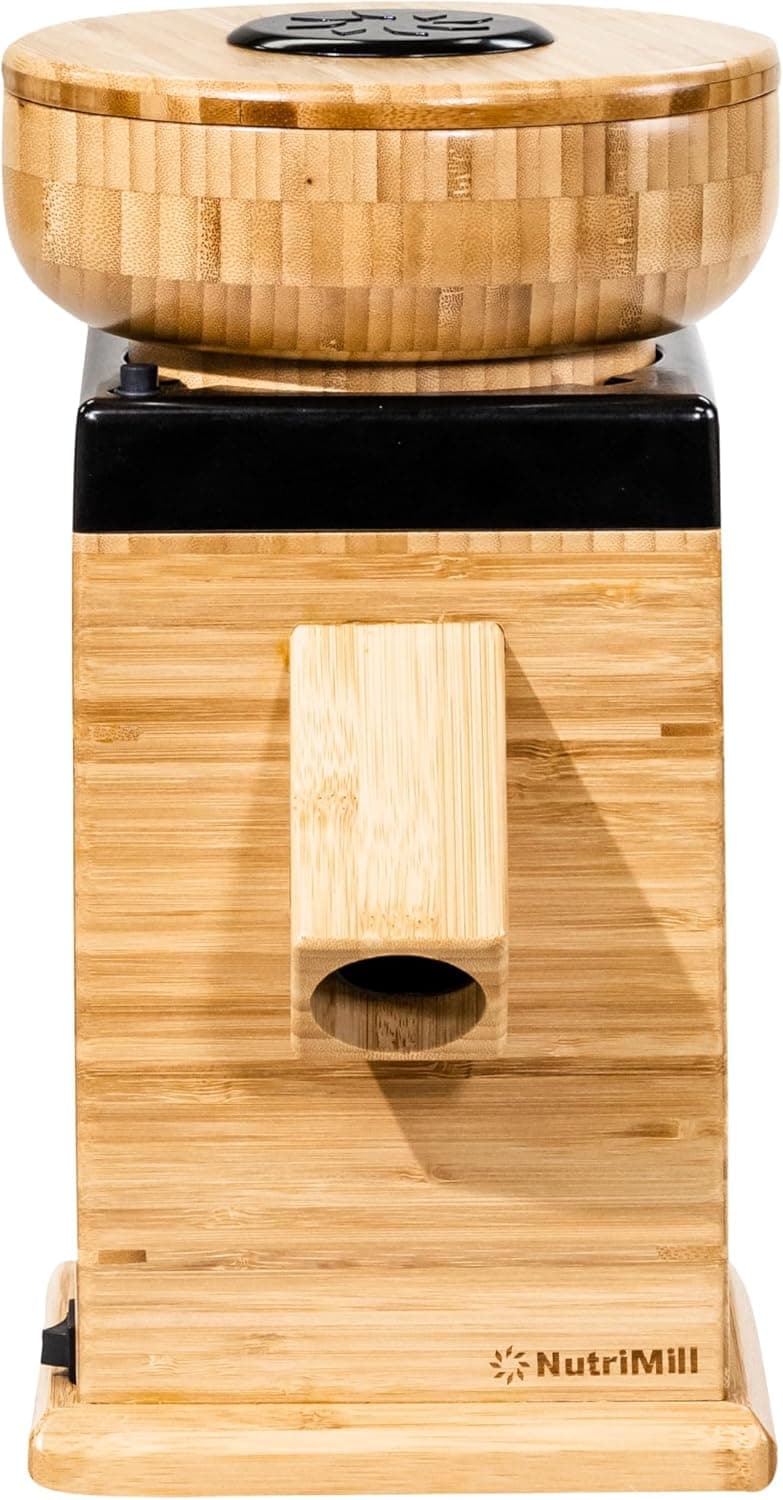 NutriMill Harvest Electric Stone Grain Mill, 450 Watt - Black